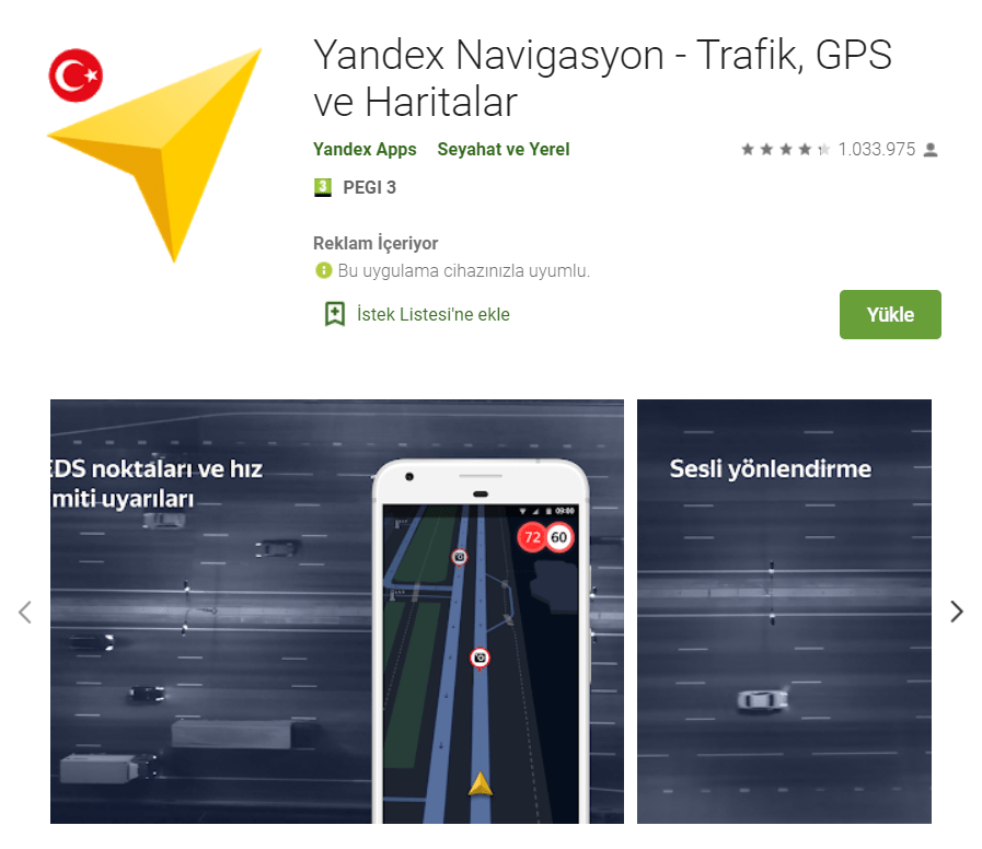 Yandex Navigasyonu