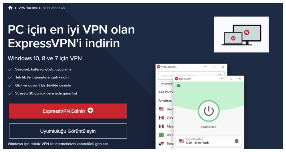 en iyi VPN uygulamaları pc express